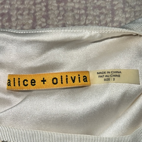 NWT Alice + Olivia Striped Ribbon Dress - Picture 8 of 9